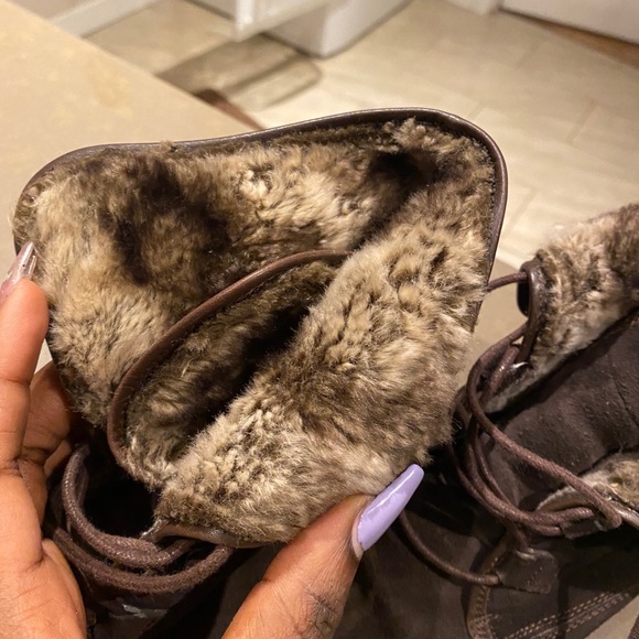 Aqua college brown leather boots - Picture 4 of 11